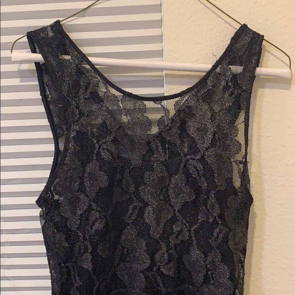 Black Lace Sparkly Dress - Picture 2 of 2
